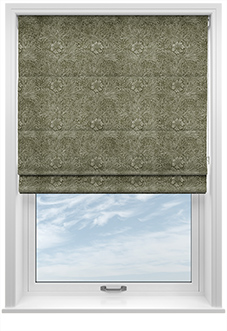 William Morris Marigold Velvet, Sage - Roman Blind